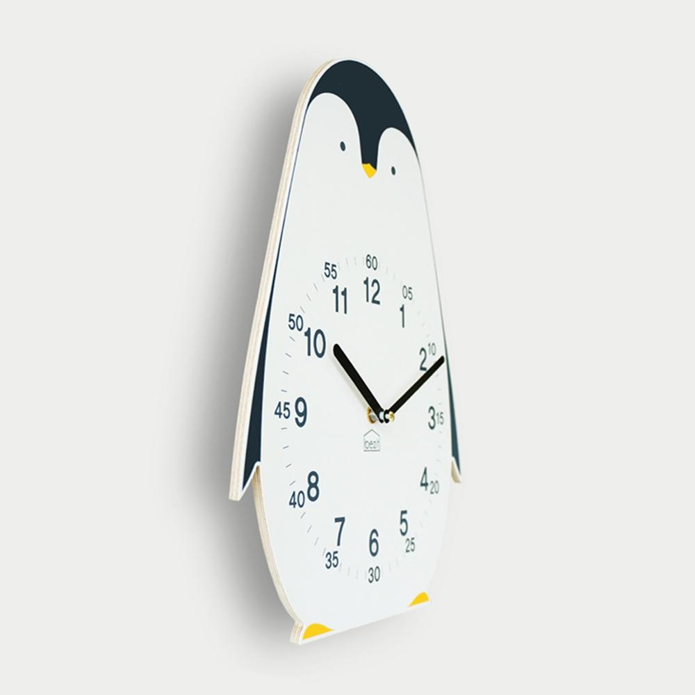 Proud Penguin non-ticking Silent Wall Clock