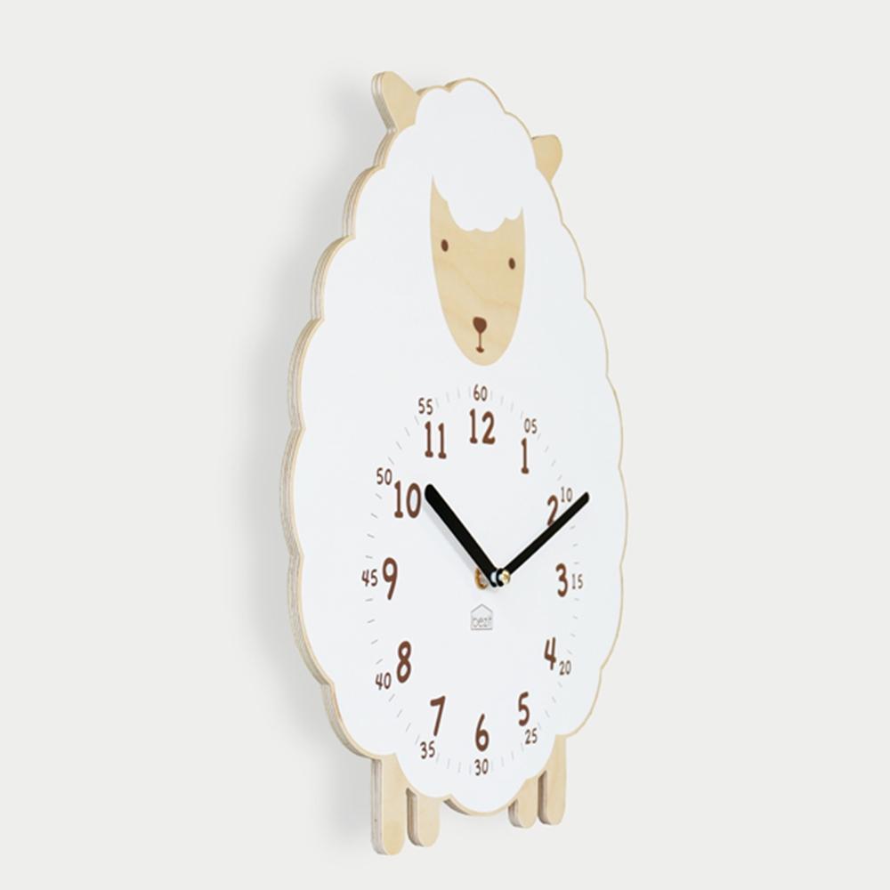 Sweet Lamb non-ticking Silent Wall Clock