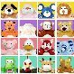 full image Hand puppet 16 in 1 set