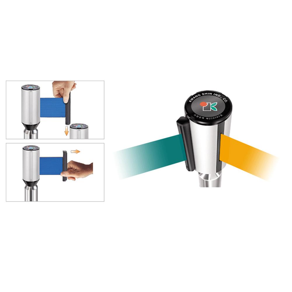 Kwang Shin Industrial safe and firm Crowd control barrier KSTB-SRT made of aluminum, stainless steel