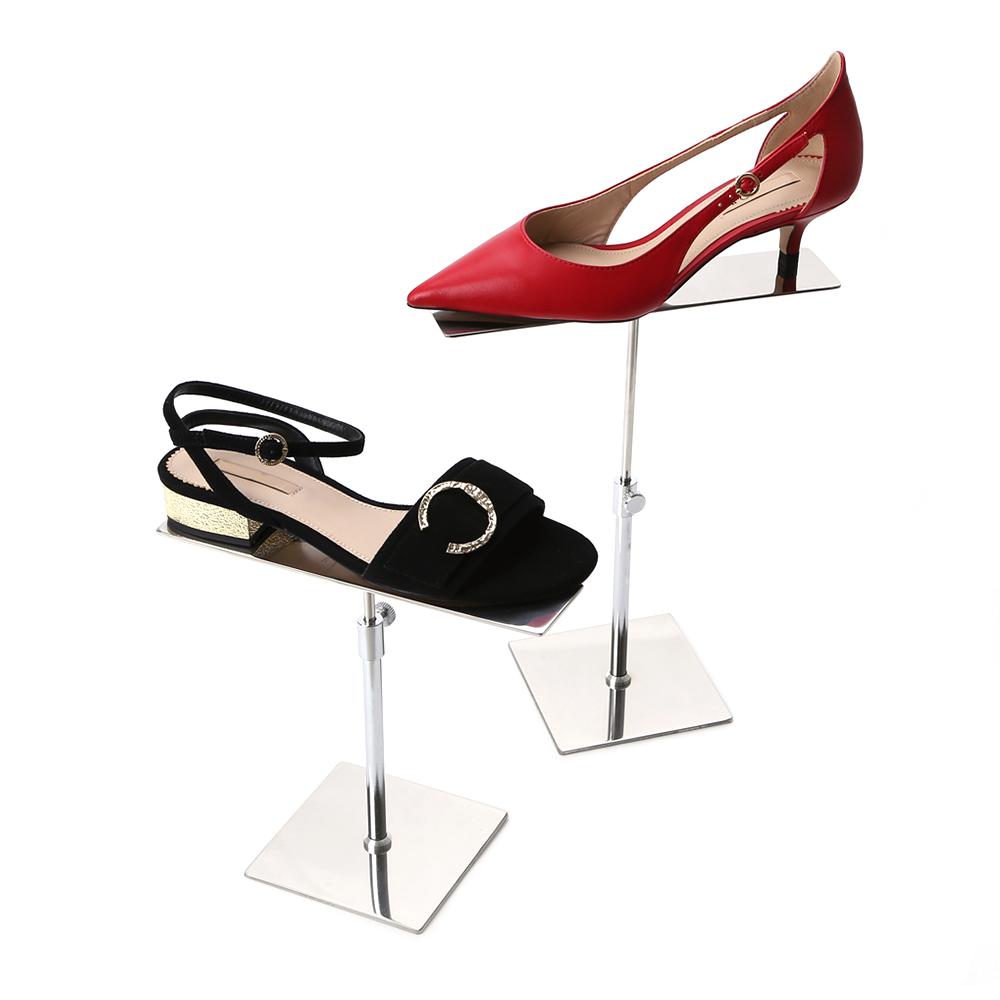 BONES Shoe Display Stand Set- Stainless Steel Mirror Finish