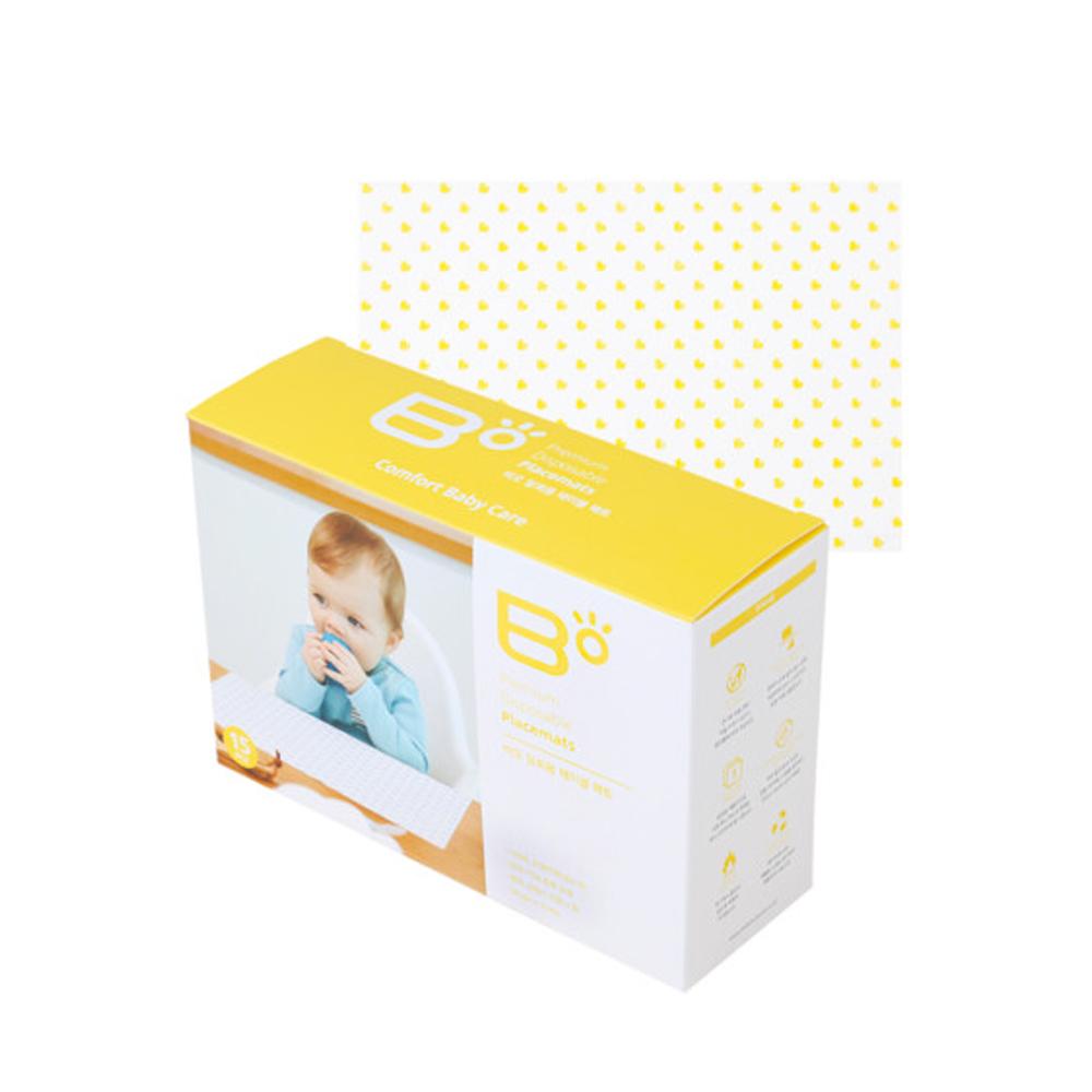 Bo Premium Disposable Placemats, Cotton Dry wipes for baby, 9.84 X 14.17 Inch per one