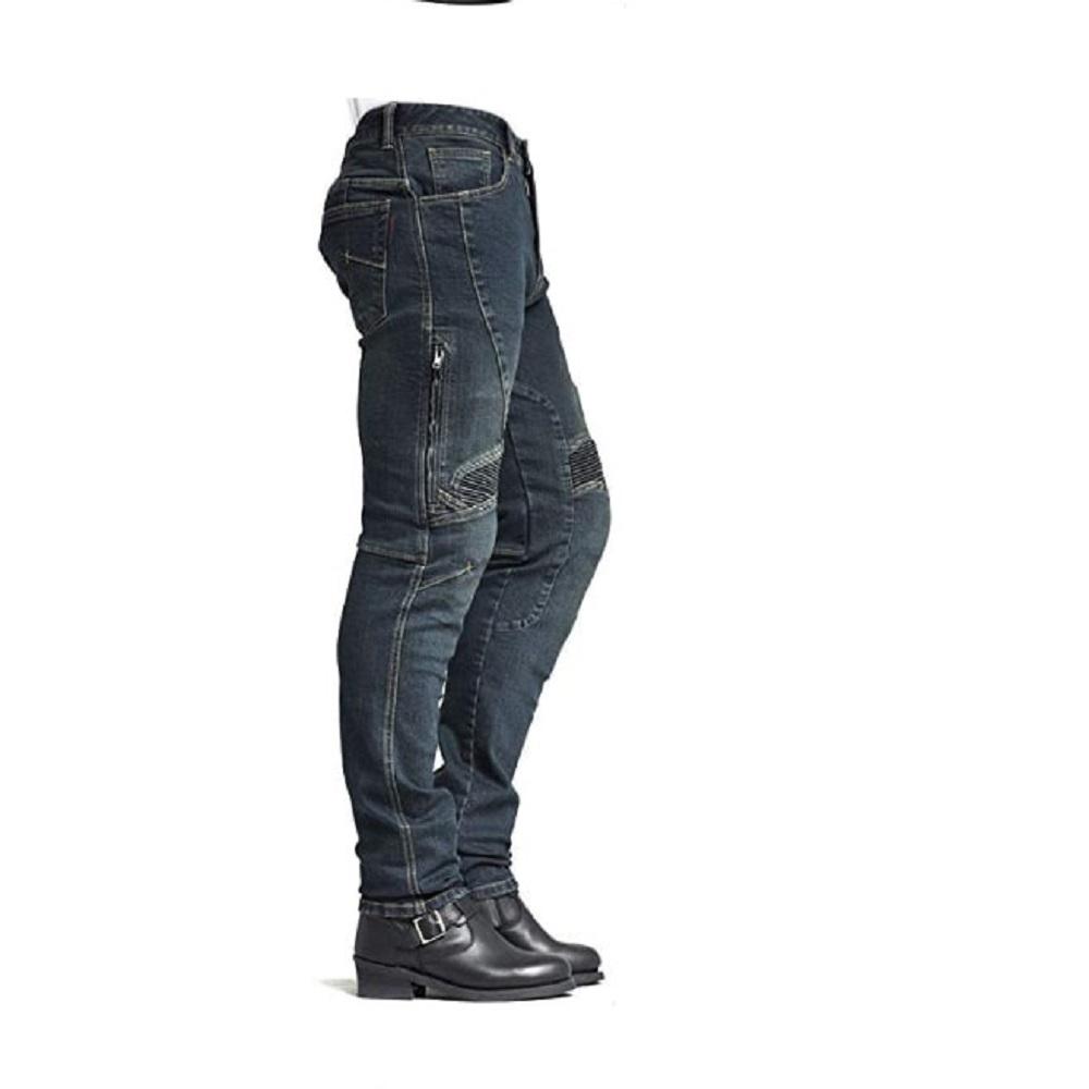 [MAXLER] Men’s Bike Motorcycle Motorbike Kevlar Jeans 1604 Blue
