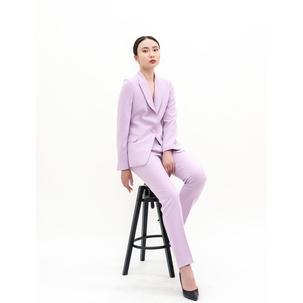 SUITHEEL ONE BUTTON SINGLE SUIT - LAVENDER