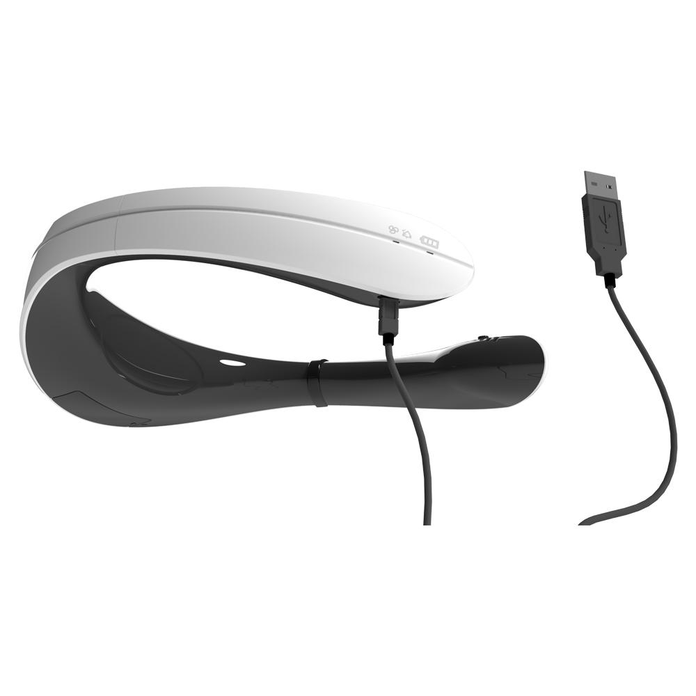 EOS Convenient Wearable Type Portable Air Purifier Hepa Filter White & White