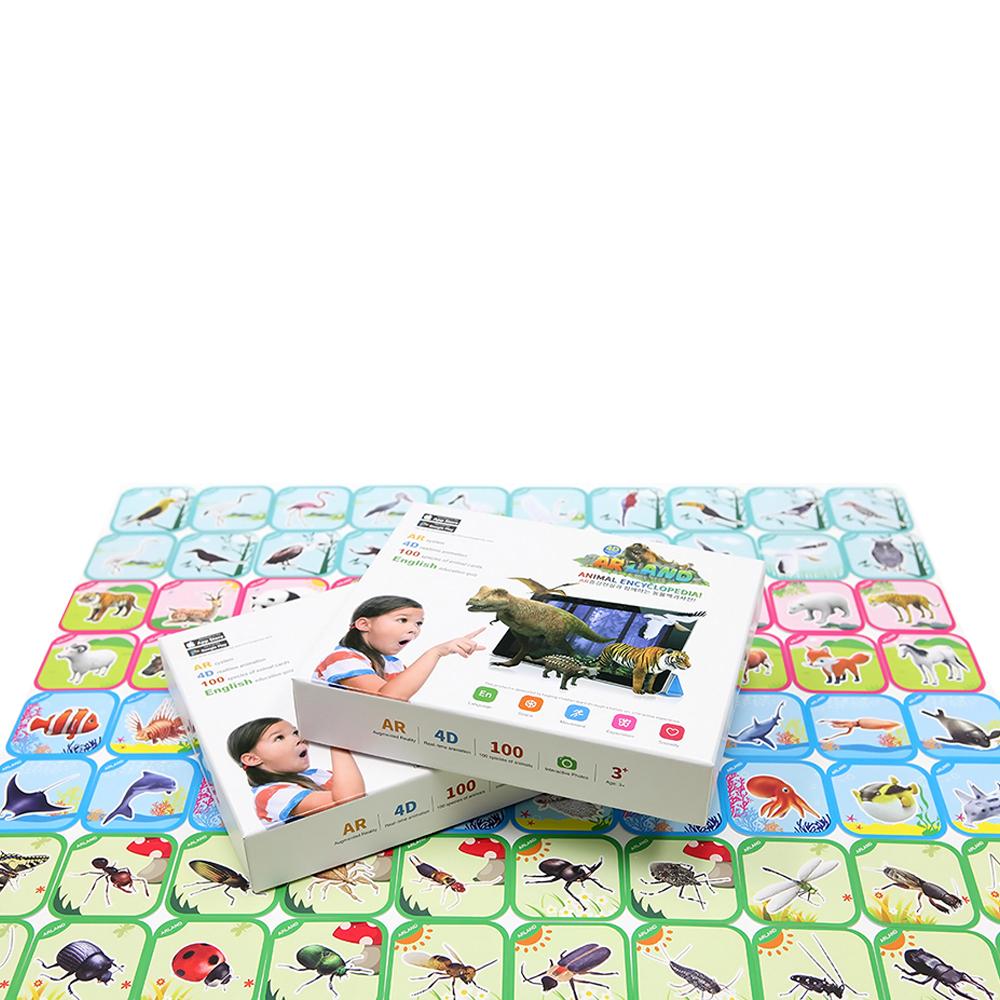 ARLAND / 4D AR Toy / Animal Encyclopedia / 100 Animal Picture AR Cards BEST