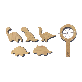 detail image1 Korean Wooden Bath Toy Manufacturer, HINOKI WOODEN BATH TOYS - DINOSAUR SET