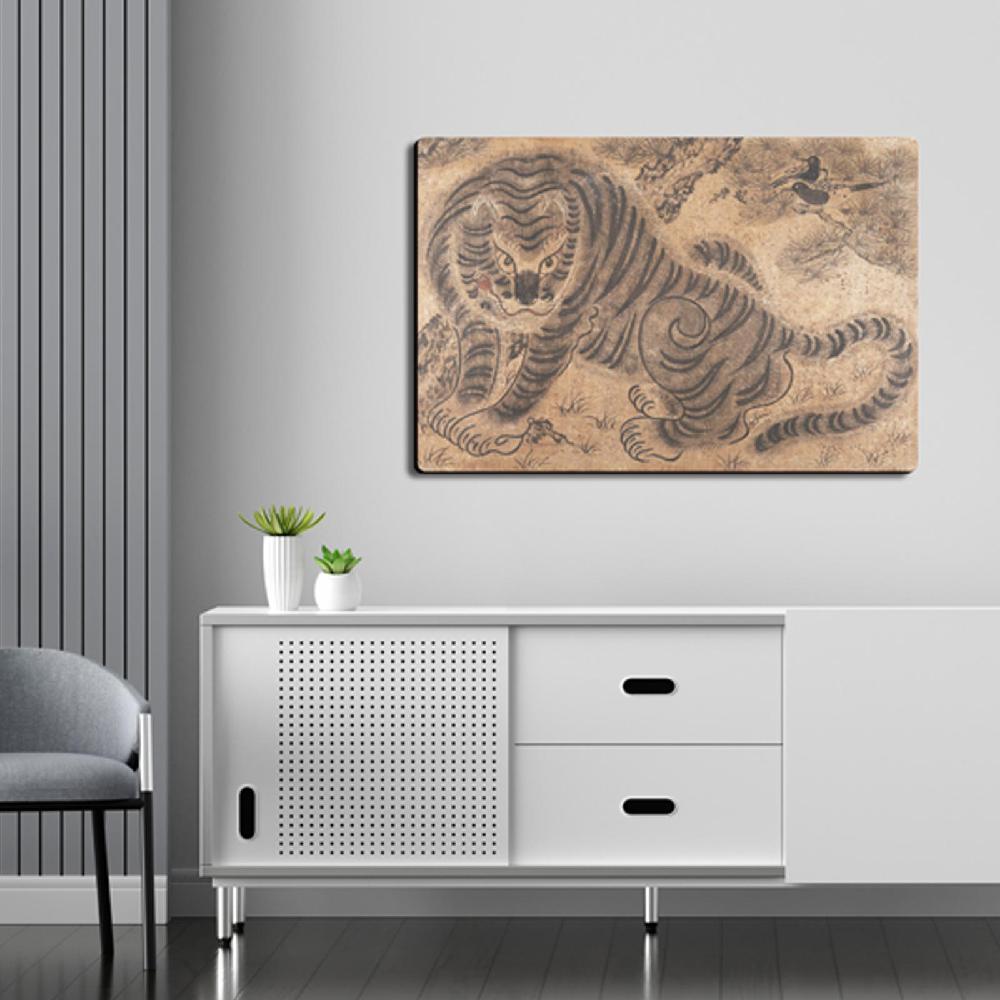 Korean Folk Art Frameless Art Print, minhwa drawing Korean art poster for home decoration_'Jackhodo'