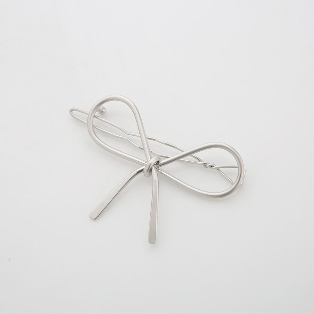 Jinccecil ribbon hairpin - Matte Gold