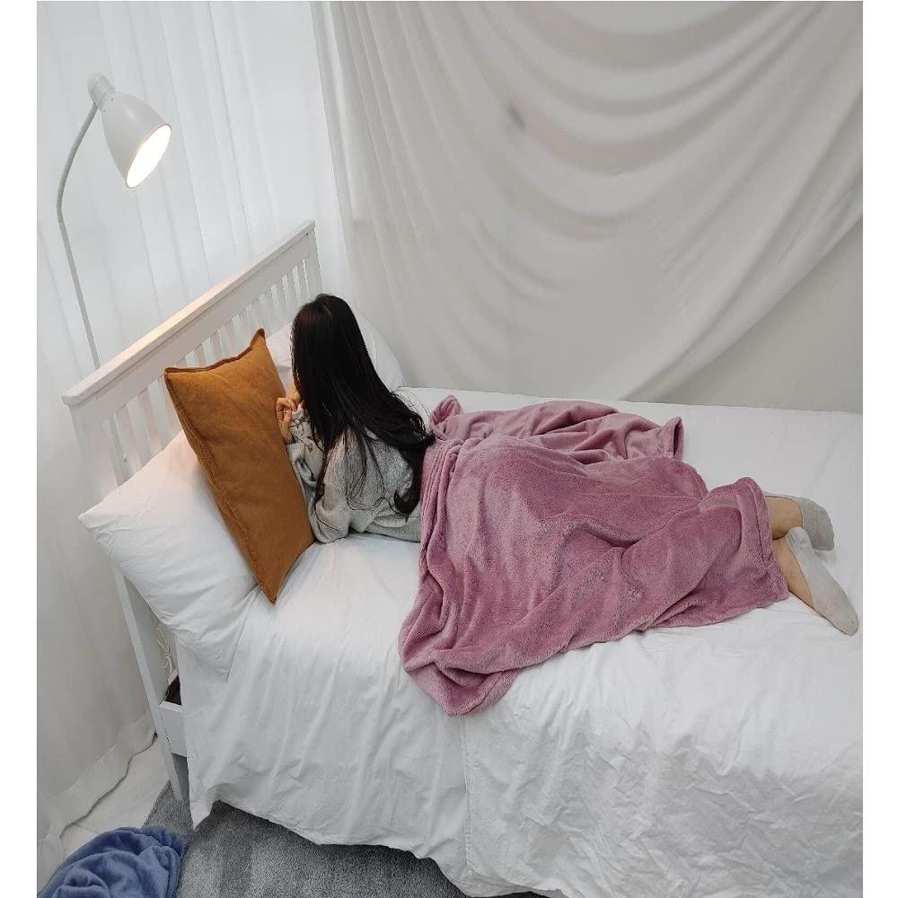 P.Life Fake Fur Blanket | Light Comfortable Microfiber Fabric, for Camping