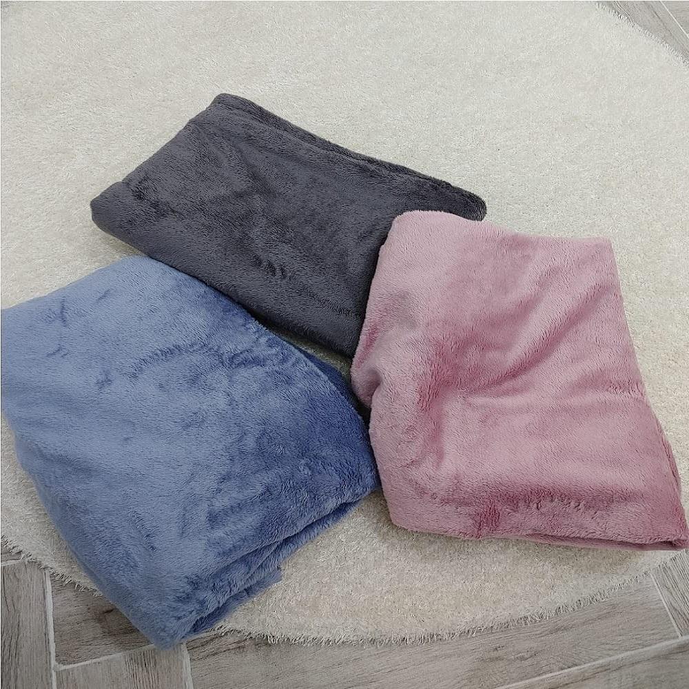 P.Life Fake Fur Blanket | Light Comfortable Microfiber Fabric, for Camping