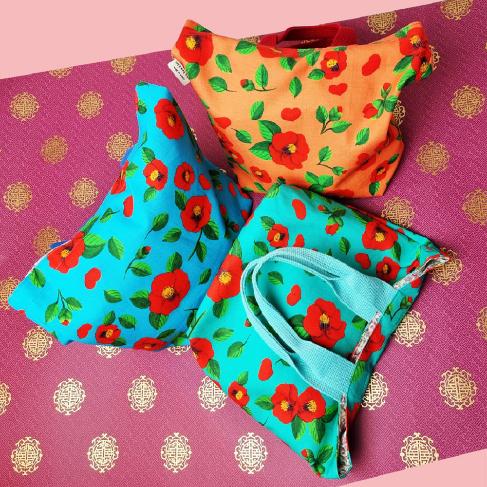 Camellia Pastel Mini Eco Bag