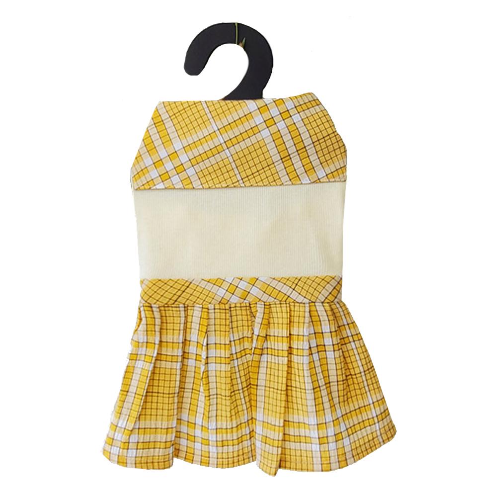 Rora Check Sailor One-piece (Yellow / S size)