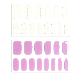 full image Semi-curing Gel Nail Sticker - Lavender Check