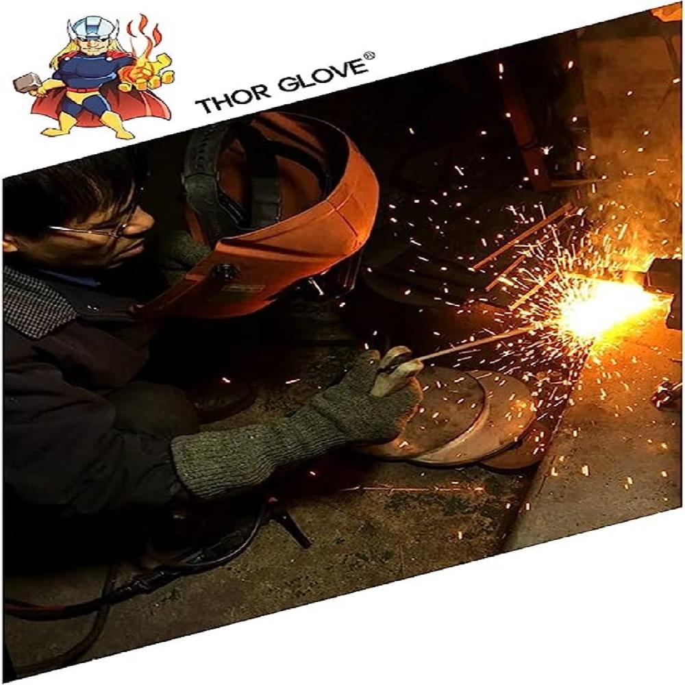 Goostech Thor Glove (TWA-Long) -Heat/Fire Resistant at High Temperature, Cut-Resistant, Non-Slip Glo