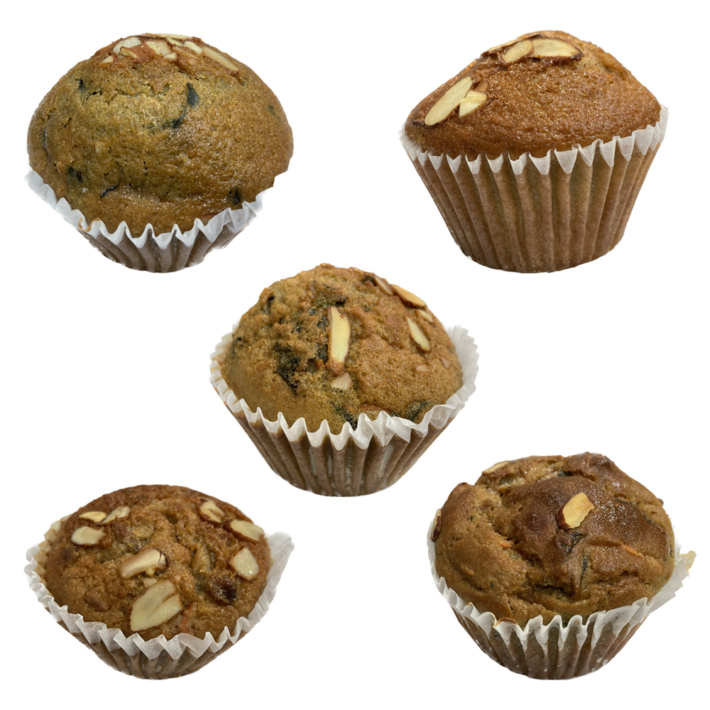 5 kinds of Muffins