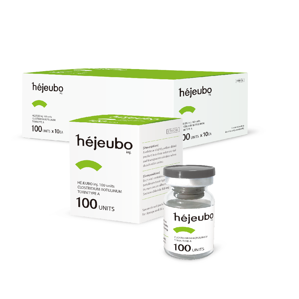 HEJEUBO inj. 100 units, botox, Korea botox,  botulinum toxin, botulinum toxin type A