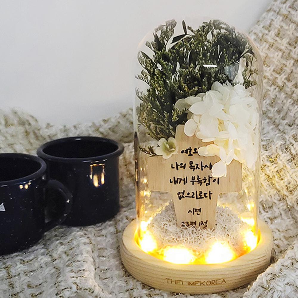 LED horse imprinted cross flower mood lamp interlayer accessories