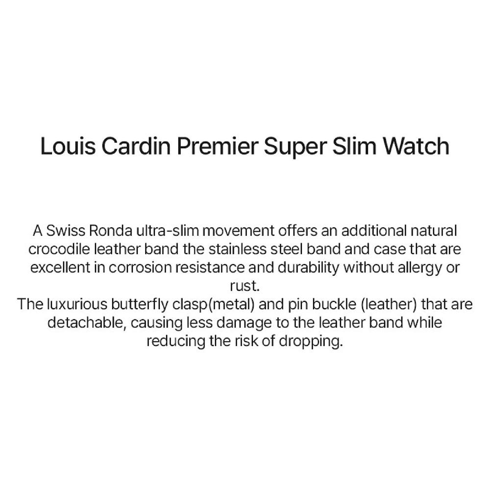 Louis Cardin LC704 Premier Super Slim Watch