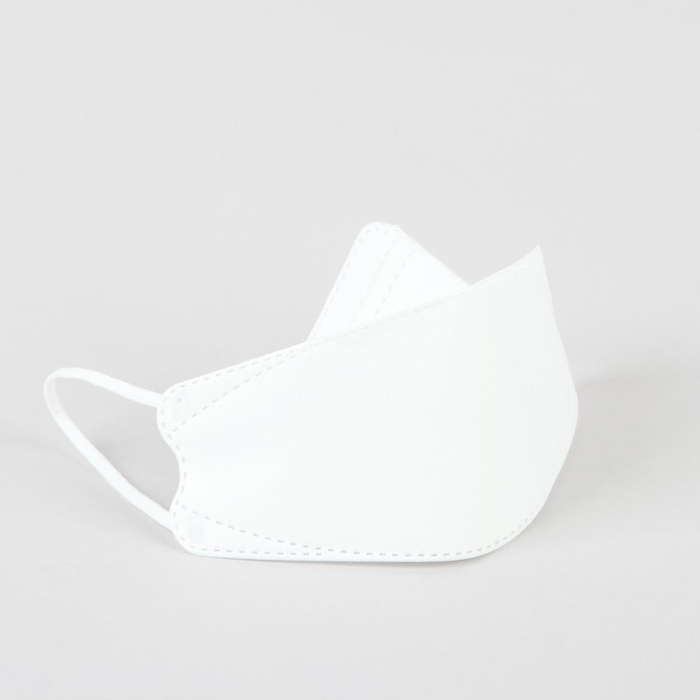 KF94 Fish type(3D) Masks for Adult, 4 Layer Protective Face Mask/White