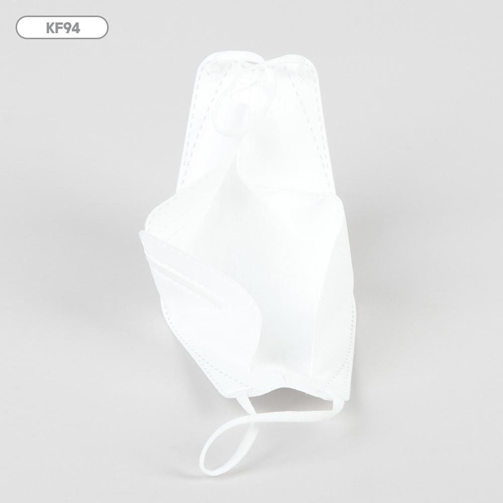KF94 Fish type(3D) Masks for Adult, 4 Layer Protective Face Mask/White