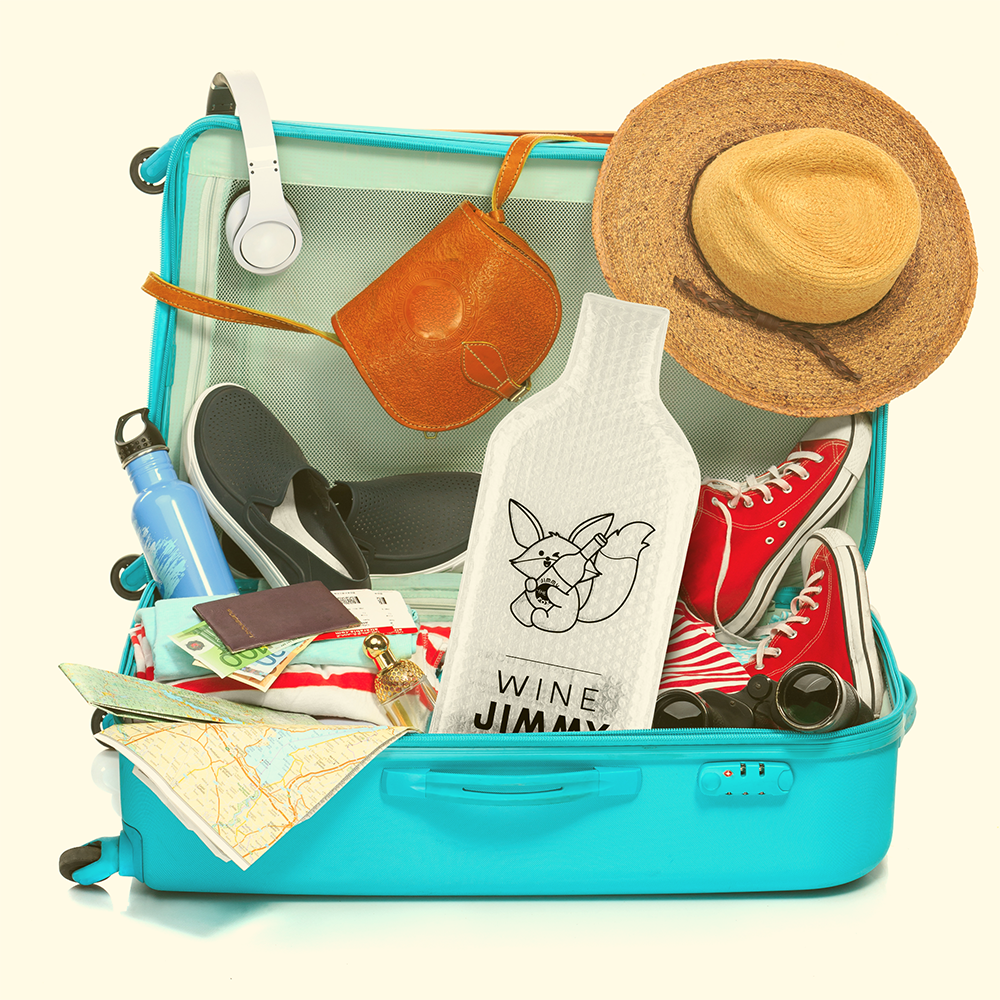 Bottle America Multicolor (1set 3pcs) | Reusable Wine Travel Protector Sleeves for Glass Bottles