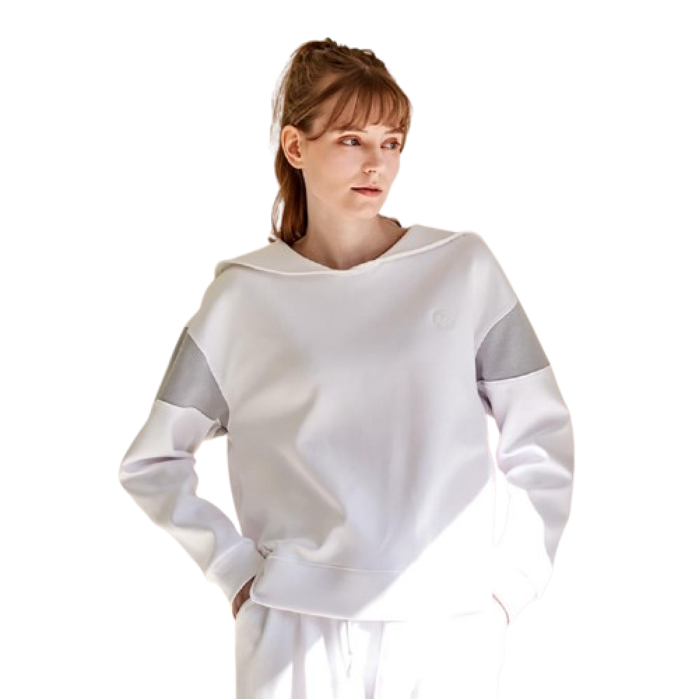 [CUSTOMUS] Luxury cushion fabric shawl collar sweat-shirt CFW23SKMT205