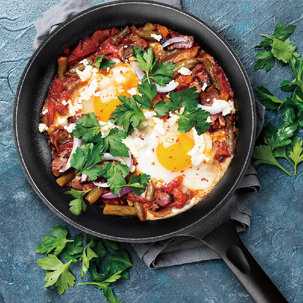 COTE SILVER - Nonstick Coating Frying Pan | Stainless Steel Wok Pan PFOA Free (12 Inch)