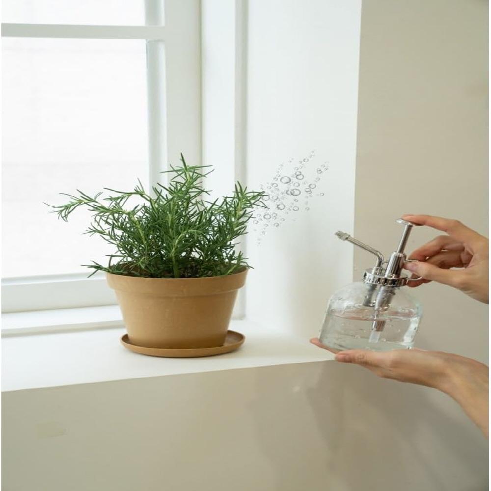 Freefactory Flower Plant Pot with Drainage Holes and Saucer Tray(Extra Large/Ivory)