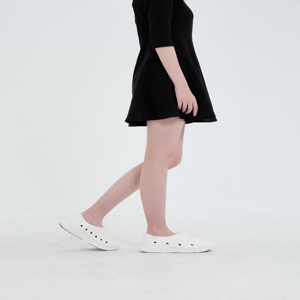 REVIVE wedge heel hospital white shoes