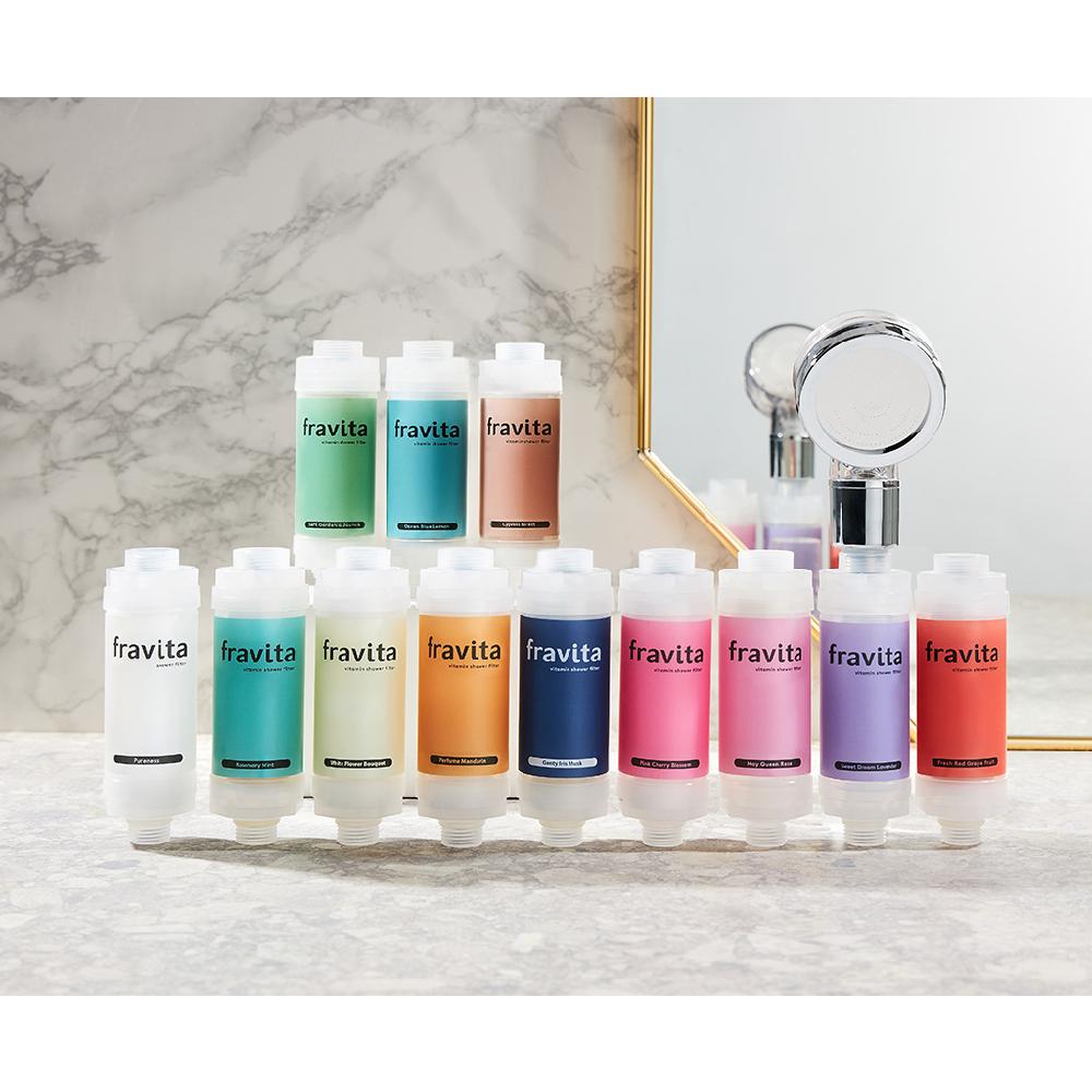 Fravita Vitamin Aroma Shower Filter #Fresh Red Grapefruit